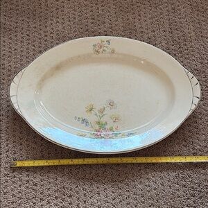 Floral Oval Serving Platter